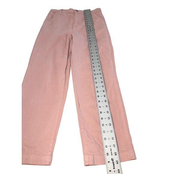 Madewell Wide Leg Jeans Womens 28 Pink High Rise Relaxed High Rise Denim Casual - Picture 9 of 16